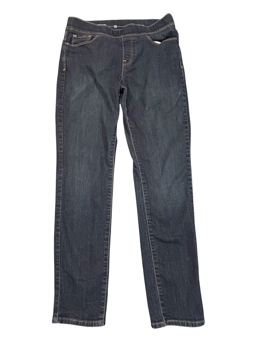 Levi's Premium Pull On Skinny Jeans Women Size 10M W30 L32 Dark Wash Blue Denim